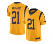 Youth Nike Los Angeles Rams #21 Kayvon Webster Limited Gold Rush NFL Jersey