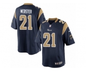 Youth Nike Los Angeles Rams #21 Kayvon Webster Limited Navy Blue Team Color NFL Jersey