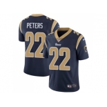 Youth Nike Los Angeles Rams #22 Marcus Peters Navy Blue Team Color Stitched NFL Vapor Untouchable Limited Jersey