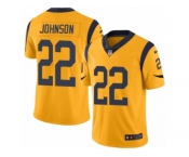 Youth Nike Los Angeles Rams #22 Trumaine Johnson Limited Gold Rush NFL Jersey