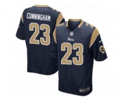 Youth Nike Los Angeles Rams #23 Benny Cunningham Game Navy Blue Team Color NFL Jersey