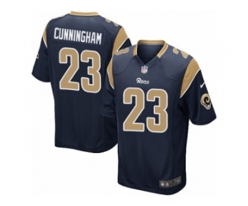 Youth Nike Los Angeles Rams #23 Benny Cunningham Game Navy Blue Team Color NFL Jersey