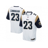 Youth Nike Los Angeles Rams #23 Benny Cunningham Game White NFL Jersey