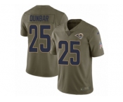 Youth Nike Los Angeles Rams #25 Lance Dunbar Limited Olive 2017 Salute to Service NFL Jersey