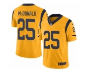 Youth Nike Los Angeles Rams #25 T.J. McDonald Limited Gold Rush NFL Jersey