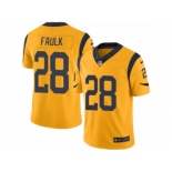 Youth Nike Los Angeles Rams #28 Marshall Faulk Limited Gold Rush NFL Jersey