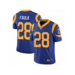 Youth Nike Los Angeles Rams #28 Marshall Faulk Vapor Untouchable Limited Royal Blue Alternate NFL Jersey