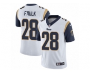 Youth Nike Los Angeles Rams #28 Marshall Faulk Vapor Untouchable Limited White NFL Jersey