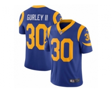 Youth Nike Los Angeles Rams #30 Todd Gurley Vapor Untouchable Limited Royal Blue Alternate NFL Jersey