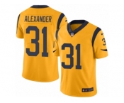 Youth Nike Los Angeles Rams #31 Maurice Alexander Limited Gold Rush Vapor Untouchable NFL Jersey