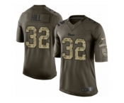 Youth Nike Los Angeles Rams #32 Troy Hill Limited Green Salute to Service NFL Jersey