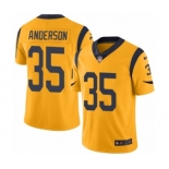 Youth Nike Los Angeles Rams #35 C.J. Anderson Limited Gold Rush Vapor Untouchable NFL Jersey