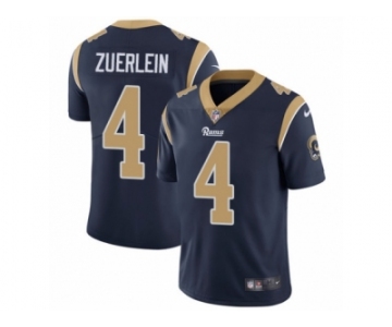 Youth Nike Los Angeles Rams #4 Greg Zuerlein Vapor Untouchable Limited Navy Blue Team Color NFL Jersey