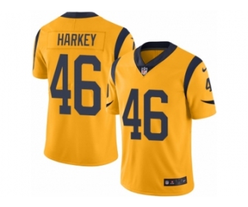 Youth Nike Los Angeles Rams #46 Cory Harkey Limited Gold Rush NFL Jersey