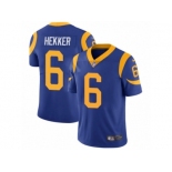 Youth Nike Los Angeles Rams #6 Johnny Hekker Vapor Untouchable Limited Royal Blue Alternate NFL Jersey