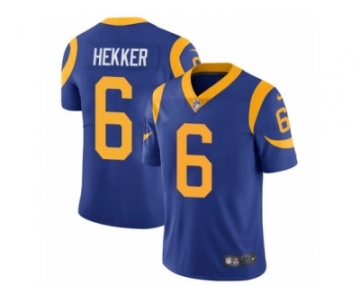 Youth Nike Los Angeles Rams #6 Johnny Hekker Vapor Untouchable Limited Royal Blue Alternate NFL Jersey