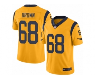 Youth Nike Los Angeles Rams #68 Jamon Brown Limited Gold Rush NFL Jersey