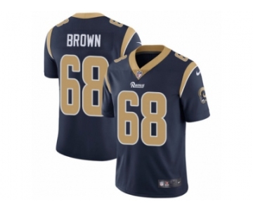 Youth Nike Los Angeles Rams #68 Jamon Brown Vapor Untouchable Limited Navy Blue Team Color NFL Jersey