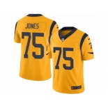 Youth Nike Los Angeles Rams #75 Deacon Jones Limited Gold Rush NFL Jersey