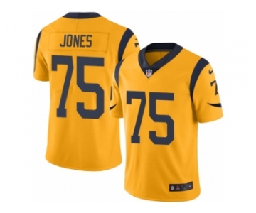 Youth Nike Los Angeles Rams #75 Deacon Jones Limited Gold Rush NFL Jersey