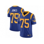 Youth Nike Los Angeles Rams #75 Deacon Jones Vapor Untouchable Limited Royal Blue Alternate NFL Jersey