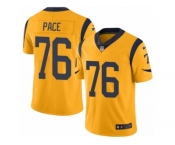 Youth Nike Los Angeles Rams #76 Orlando Pace Limited Gold Rush NFL Jersey