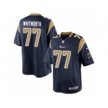 Youth Nike Los Angeles Rams #77 Andrew Whitworth Elite Navy Blue Team Color NFL Jersey