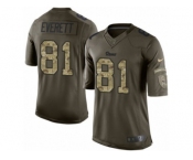 Youth Nike Los Angeles Rams #81 Gerald Everett Limited Green Salute to Service NFL Jersey