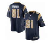 Youth Nike Los Angeles Rams #81 Gerald Everett Limited Navy Blue Team Color NFL Jersey