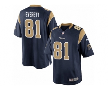 Youth Nike Los Angeles Rams #81 Gerald Everett Limited Navy Blue Team Color NFL Jersey