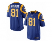 Youth Nike Los Angeles Rams #81 Gerald Everett Limited Royal Blue Alternate NFL Jersey