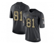 Youth Nike Los Angeles Rams #81 Torry Holt Limited Black 2016 Salute to Service NFL Jersey