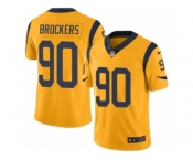 Youth Nike Los Angeles Rams #90 Michael Brockers Limited Gold Rush NFL Jersey