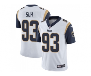 Youth Nike Los Angeles Rams #93 Ndamukong Suh White Stitched NFL Vapor Untouchable Limited Jersey