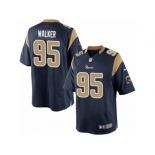 Youth Nike Los Angeles Rams #95 Tyrunn Walker Limited Navy Blue Team Color NFL Jersey