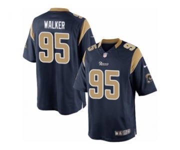 Youth Nike Los Angeles Rams #95 Tyrunn Walker Limited Navy Blue Team Color NFL Jersey