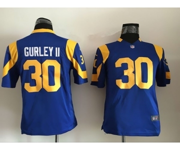 Youth Nike Nfl Jerseys St. Louis Rams #30 Todd Gurley Blue Jersey