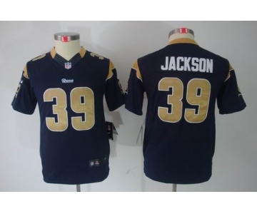 nike youth nfl jerseys st. louis rams #39 jackson dk.blue[nike limited]