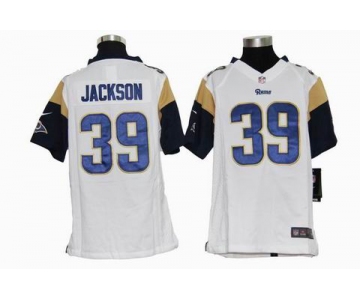 nike youth nfl jerseys st. louis rams #39 jackson white[nike]