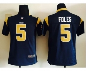 nike youth nfl jerseys st. louis rams #5 foles dk.blue[nike]