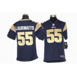 nike youth nfl jerseys st. louis rams #55 laurinaitis blue[nike]