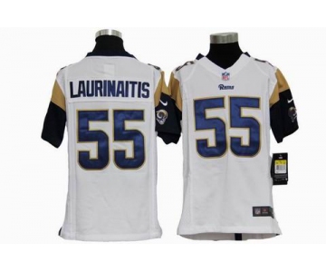 nike youth nfl jerseys st. louis rams #55 laurinaitis white[nike]