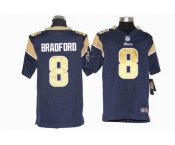 nike youth nfl jerseys st. louis rams #8 bradford blue[nike]