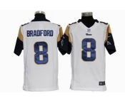 nike youth nfl jerseys st. louis rams #8 bradford white[nike]