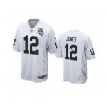 Las Vegas Raiders #12 Zay Jones White 2020 Inaugural Season Game Jersey