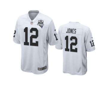 Las Vegas Raiders #12 Zay Jones White 2020 Inaugural Season Game Jersey