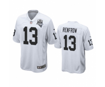 Las Vegas Raiders #13 Hunter Renfrow White 2020 Inaugural Season Game Jersey