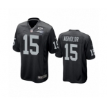 Las Vegas Raiders #15 Nelson Agholor Black 2020 Inaugural Season Game Jersey