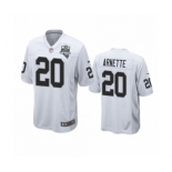 Las Vegas Raiders #20 Damon Arnette White 2020 Inaugural Season Game Jersey