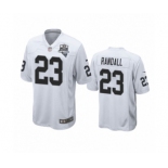 Las Vegas Raiders #23 Damarious Randall White 2020 Inaugural Season Game Jersey